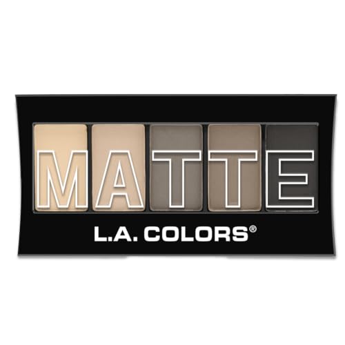 Image of Nude Suede : L.A. Colors 5 Color Matte Eyeshadow, Nude Suede, 0.08 Ounce