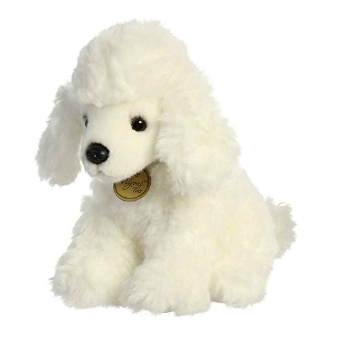 Pelúcia Cachorro Poodle Branco da Série Miyoni Aurora 20cms Altura