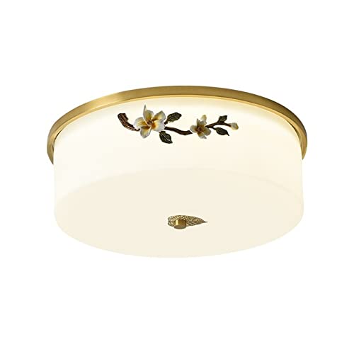 Lampe de plafond fleur en émail pour créer une ambiance douce dans la chambre