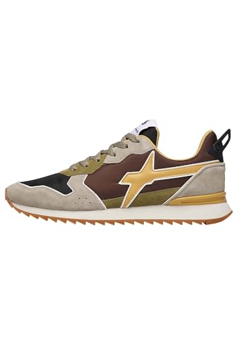 w6yz Sneakers in Tessuto Tecnico e Suede, Tortora 42