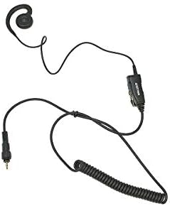 Nauzer Walkie Talkie Earpiece with PTT Mic Microphone 1 Pin Headset Radio Security Compatible with Motorola CLP-446 Two Way Radio