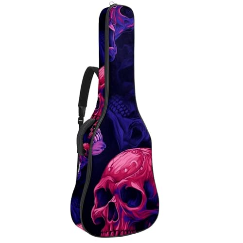 Housse guitare électrique Oxford imperméable : protection crâne Halloween