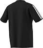 adidas Men's Essentials Three Stripes Single Jersey TEE, Black/White, 3XL #3