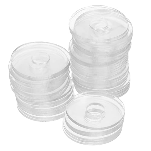 TOPBATHY 50piezas Juntas Transparentes Arandelas De Fijación De Tornillos Para Manijas De Ducha Arandelas De Vinilo Para Uso Baño Junta De Sellado Para Accesorios De Hogar