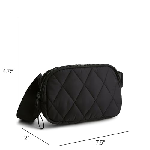 Image of Vera Bradley Women's Featherweight Woodward Small Belt Bag, Pumice Stone, One Size