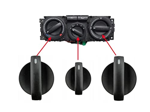 Botón de aire acondicionado del coche para VW Transporter T5 3 PC set 7H0820045A FFF