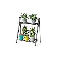 架台　花台 Amazon | プランタースタンド ガーデンラック 屋外 錆びない 2段