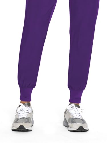 Image of COZYFIT Womens Scrub Pants - Soft Stretch Yoga Style with 5 Pockets, Slim Fit Jogger Scrubs Pants for Women