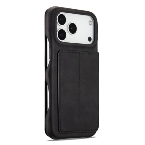Housse iPhone 17 Pro Max résistant aux chocs grande capacité noire