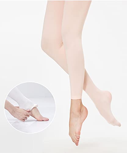 Danswan 1 Pack Girls Ballet Dance Tights Footless Convertible Transition Ballet Legging Stocking thumb #1
