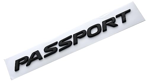 Image of 1x Passport Rear Emblem Car Letter Badge Logo Replacement for 19-23 Car Passport 08F20-TGS-100 (Glossy Black)