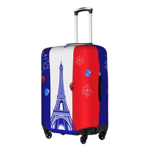 Travel Luggage Cover French National Day Fashion Washable Baggage Suitcase Protector Fit For Luggage Small2