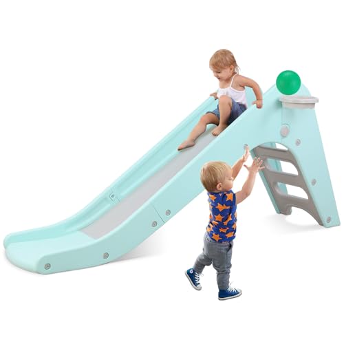 Arlopu Toddler Slide, Baby Indoor Foldable Slide with...