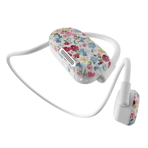 Image of Purity Air Open Ear Headphones - True Air Conduction Wireless Bluetooth Open Ear Earbuds with Dual Mic for iPhone /Android - Secured Long Wearing Comfort, Sports Sweat Resistant (Solstice Bloom)