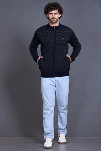Image of GODFREY Full Sleeve Zipper Sweater for Man Winter Wear -Mens Woolen Sweaters Turtle Neck