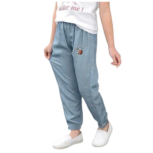 キッズ デニム パンツ staggw キッズ ズボン 男の子 スウェットパンツ 子供 ロングパンツ ストレッチパンツ ジャージ 長ズボン ゴムウエスト スポーツ カジュアル ジュニア 薄手 速乾 美足効果 通気 吸湿性 肌触り良い 吸汗 防蚊(ブルー,90