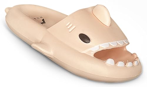 NORTY Boys Girls Unisex Toddler to Big Kid Lightweight Novelty Shark Slide Slipper