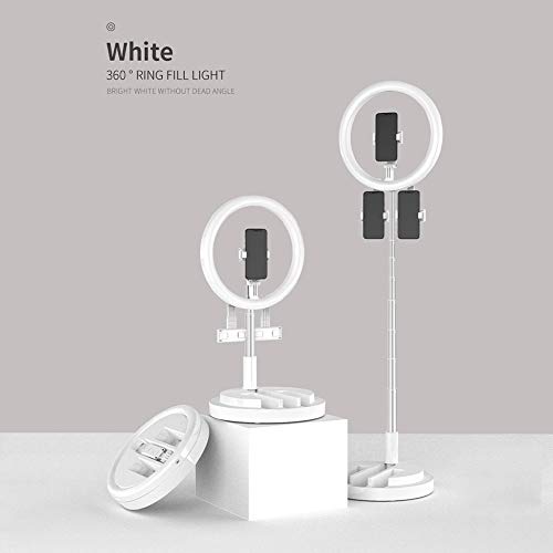 LED Ring Light with Aluminum Stand and 3 Phone Holder,Ochine Selfie Ring Light Supplementary Light Bracket Lamp for Live Stream/Makeup/YouTube/Vlogs