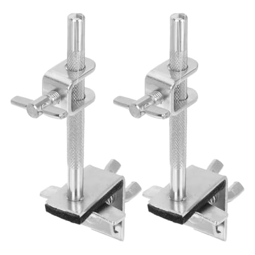 Soporte Abrazadera de Metal para Cowbell VOSAREA 2 Pzs miniatura 1