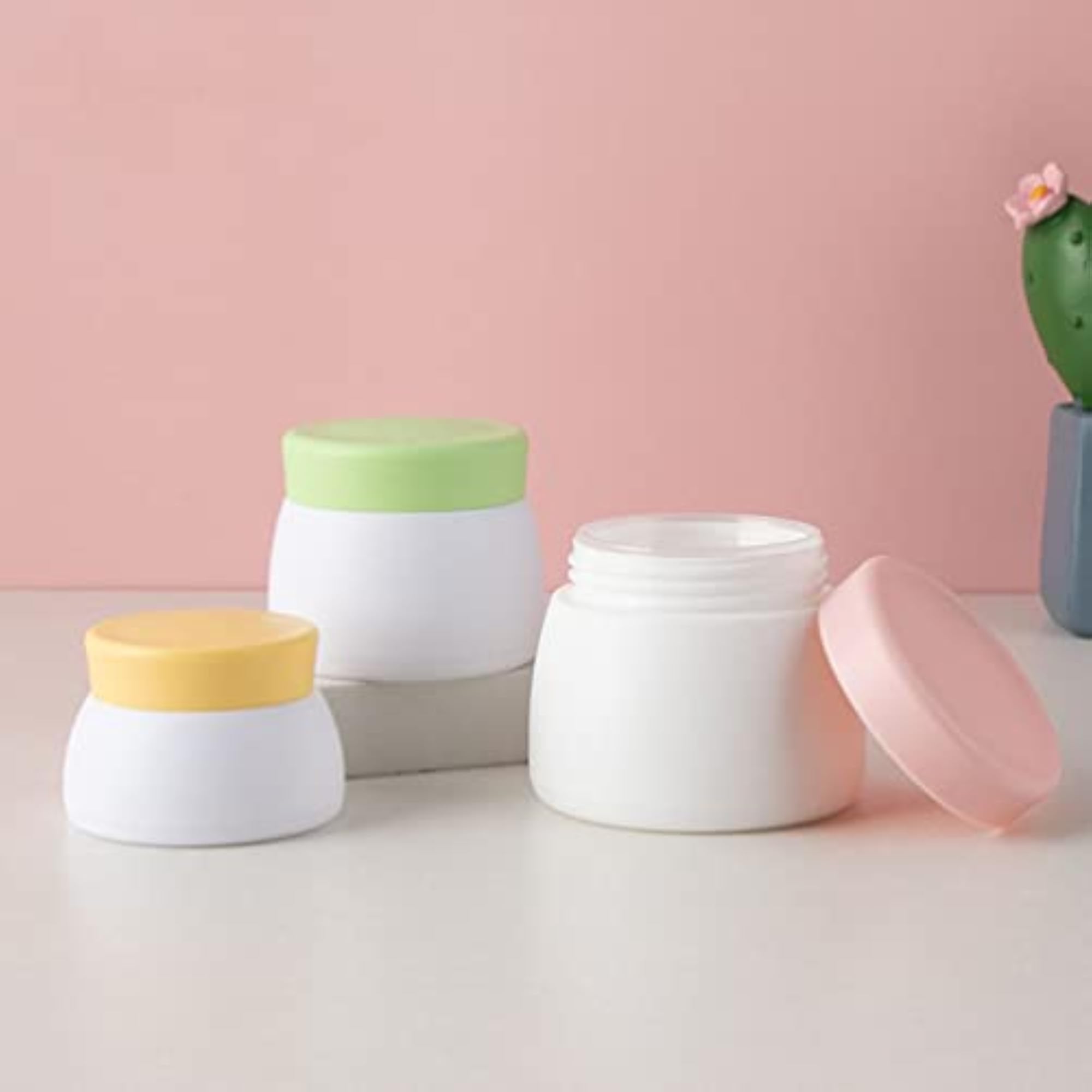 Travel Empty Cream Box Set: 9Pcs Dual Layer Cream Cases