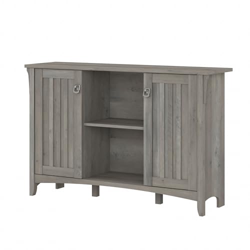 Bush Furniture Salinas Accent Storage Cabinet with Doors in Driftwood Gray