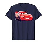 Disney Pixar Cars Lightning McQueen Paint Drifting Portrait T-Shirt