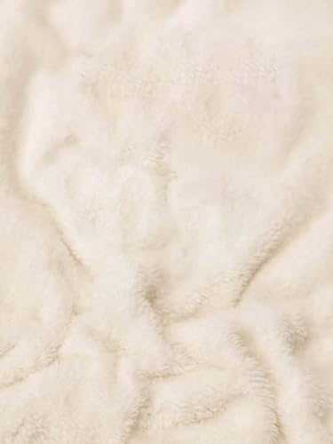 Image of KOTTY Girls White Winter Set Warm Fleece Cozy Full Sleeve Top and Pant Set