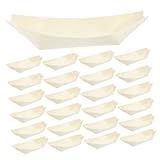 Luxshiny Juguete De Barco De Madera Barquitos Para Servir Comida Plato De Barquito De Sushi De Rústico Para Catering Fiestas y Uso Doméstico