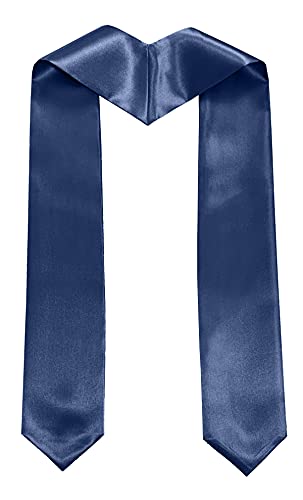 Image of Plain Graduation Stole Sash 60 Inch Unisex Adults Solid