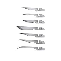 14x Bayha Skalpellklingen, Unsteril, Handwerker Mix Klingenset von Kosmetex, einzeln verpackt, Set: Handwerker