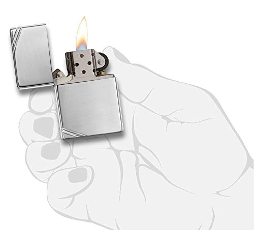 Encendedor Zippo Vintage Cromo Pulido Alto miniatura 4
