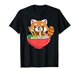 Red Panda Eating Ramen T-Shirt