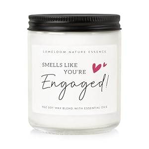 Engagement Gifts for Couples, Women, Her, 9oz Lavender Scented Soy Wax Candle, Bride Gifts for Women, Newly Engaged Couples, Fiance, Engagement, Engaged, Bride Candle