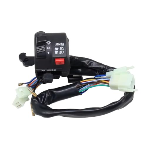Ensemble de commande de guidon de moto 22mm étanche avec interrupteur clignotant