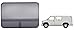 C.R. Laurence FW111L CRL T-Vent All Glass Look Window - Driver Side Forward 1997+ Chevy/GMC Vans 42-3/4 x 28-1/4