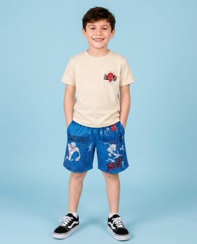 Image of Marvel T-Shirt and Mesh Shorts Outfit Set Toddler to Big Kid Sizes (2T - 14-16)