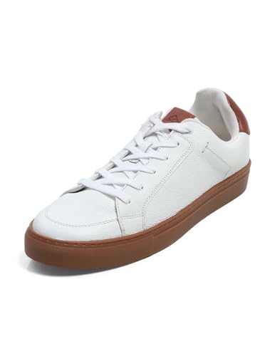 Image of Monte Carlo Mens Solid Lace Up Genuine Leather Casual Sneaker (201800FW)