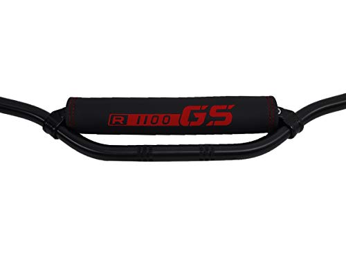 Coussin de barre transversale BMW R1100GS finition haut de gamme logo rouge brodé