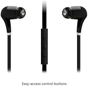 MDN SportClip Bluetooth Headphone Earbud Multi-Point Wireless Headset w/Built-in Battery for Music Streaming & HandsFree Calling for 7 Hours of Talk Time, 120 Hours of Standby Time - Black