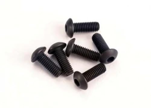 Traxxas 2576 Hex-Drive Button Head Machine Screws, 3x8mm (set of 6)