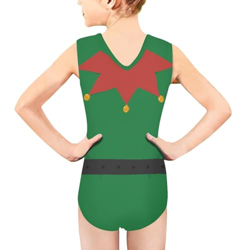Image of KEIAHUAN Gymnastics Leotards for Girls Sleeveless Bodysuit Dance Leotards Performance Costume