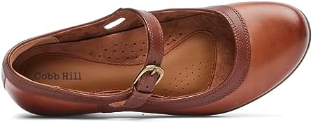 Cobb Hill Women's Laurel Maryjane Loafer, Tan Leather, 8 Wide | Image 2