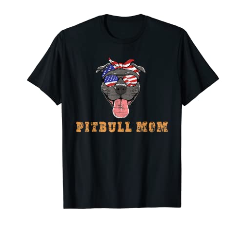 Pitbull mom pitbull dog lovers mothers day present t-shirt