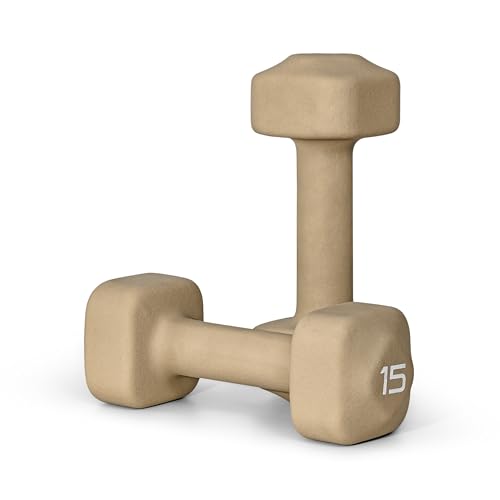 Tone Fitness Neoprene Dumbbell Weight Pairs with Anti-Roll Square Head | Multiple Options