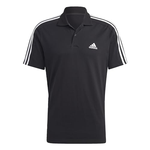 Adidas IC9310 M 3S PQ PS Polo Shirt Herren Black/White Größe M