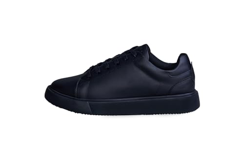 Image of Neeman's Classic Solid Sneakers for Men | Lace-Up Casual Shoes for Men | Lightweight and Comfortable | Trendy and Stylish | Walking Sneakers for Men