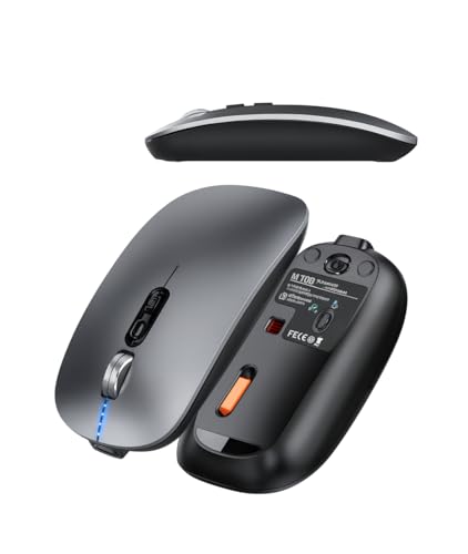 Souris sans fil double mode Bluetooth et 2.4G Elementkey MIJIA rechargeable