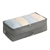 Unterbettbox – Schrank-Organizer und Aufbewahrungsbehälter – 600D Oxford-Stoff, faltbarer Organizer für Wohnung, Schrank, Zuhause, Reisen, Umzug, Schlafzimmer, Wohnheim