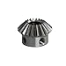KJOET Industrial Machinery Pinion Gear 2pcs 1:1 Bevel Gear 1 Modulus 20 Teeth with Inner Hole 5mm 6mm 8mm 90 Degree Drive Commutation Steel Gears Screw Hole M4 (Size : Bore 10mm)