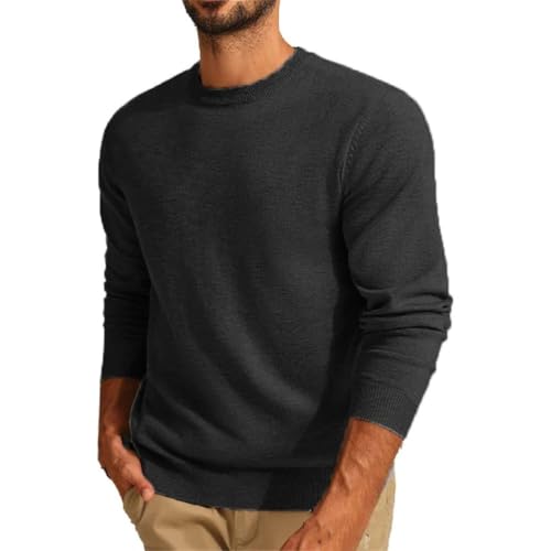 Men's Long Sleeve Crew Neck Lightweight Knitted Sweater Pullover Casual Outdoor Jogger Sweaters3